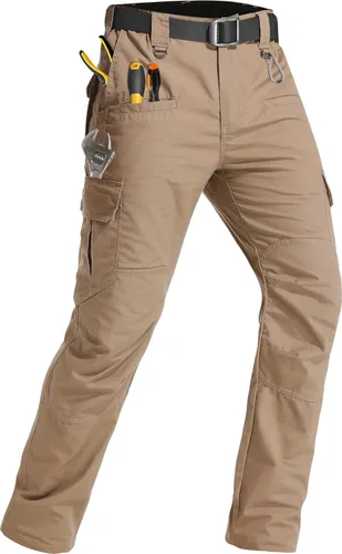 Miniatura 12 de Men's Tactical Pants Lightweight Water Resistant Cargo Pants Flex Ripstop EDC Work Hiking Outdoor Pants