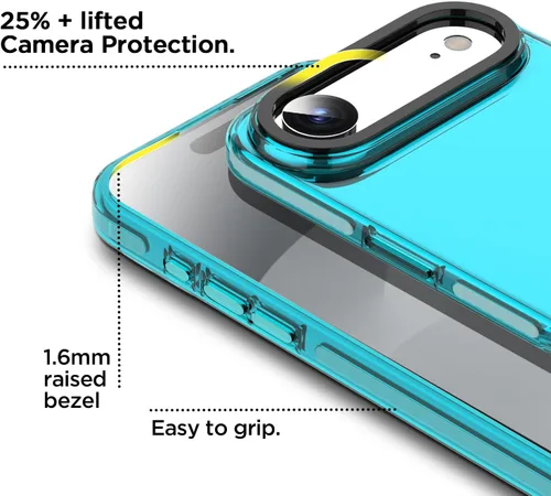 Miniatura 242 de AICase Funda protectora para iPhone 16 compatible con iPhone 16, delgada, ligera, transparente [no amarillenta] Diseño vibrante