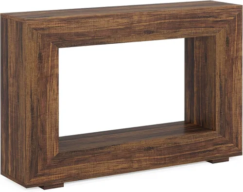 Miniatura 7 de Tribesigns - Mesa consola de granja, mesa de entrada de 47 pulgadas con almacenamiento, mesa decorativa de pasillo con estilo industrial para sala