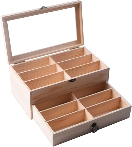 Miniatura 38 de AUTOARK AW-023 - Organizador de cuero para guardar lentes de sol, 12 piezas, color negro, AW-023