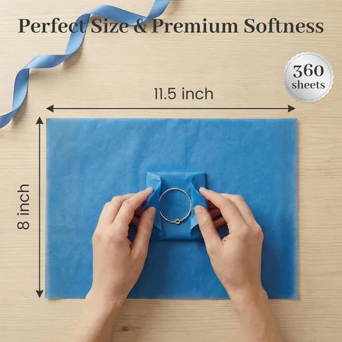 Miniatura 4 de TOXOY 360 hojas de papel de seda a granel, papel de seda de regalo de 11.5 x 8 pulgadas para manualidades, arte, boda, fiesta de cumpleaños