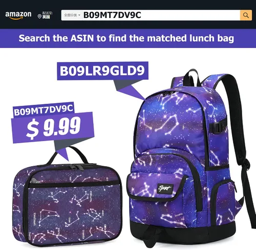 Miniatura 7 de Mochila escolar estilo Rickyh, mochila de viaje para hombres y mujeres, mochila ligera con compartimento para portátil, Tamaño único