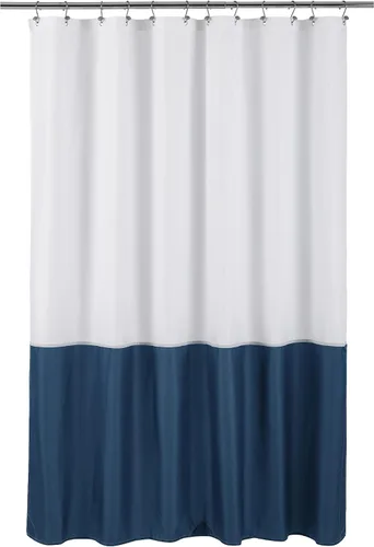 Miniatura 34 de ALYVIA SPRING - Forro de tela impermeable para cortina de ducha, cortina de tela lavable para baño - Tamaño estándar 72 x 72, azul