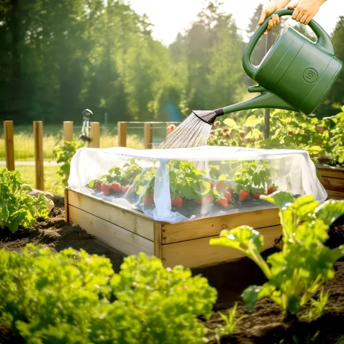 Miniatura 4 de Red de jardín para cubierta de pájaros, insectos e insectos de 10 x 10 pies Mosquitera de tela de malla blanca de varios tamaños para protección