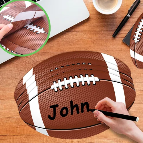 Miniatura 6 de Recorte de fiesta de fútbol, paquete de 22 tableros de anuncios de fútbol, decoración de aula, recortes con puntos de pegamento para decoración