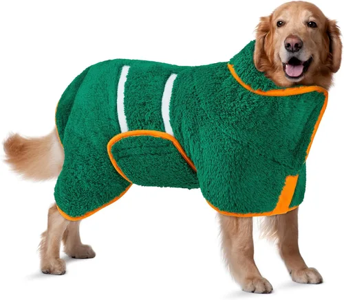 Miniatura 30 de Bienbee Bata de baño para perro, de secado rápido, súper absorbentes, para perros pequeños, medianos y grandes, abrigo de secado para después