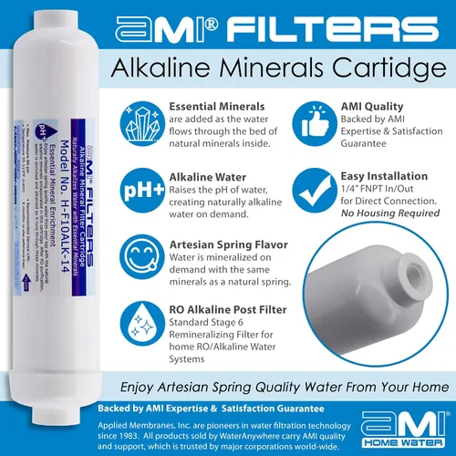 Miniatura 3 de Cartucho de repuesto de filtro de agua alcalina Cartucho mineral para sistema de filtros de agua alcalina Minerales esenciales para agua