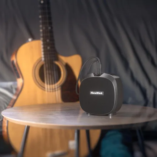 Miniatura 4 de Altavoz Bluetooth, inalámbrico portátil, altavoz impermeable IPX5, Bluetooth 5, luces de color RGB, sonido estéreo fuerte, bajo, emparejamiento TWS