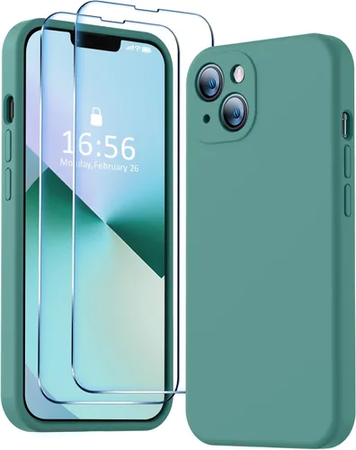 Miniatura 54 de BossKiss Funda compatible con iPhone 13 Pro, silicona de alta calidad mejorada [protección de cámara] [2 protectores de pantalla]