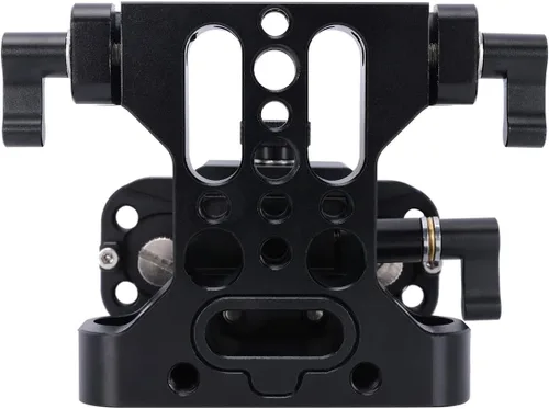Miniatura 7 de NICEYRIG Placa base elevadora de riel de 0.591 in para ARCA-Swiss estándar, sistema de elevación de 1.142 in universal para plataforma de hombro