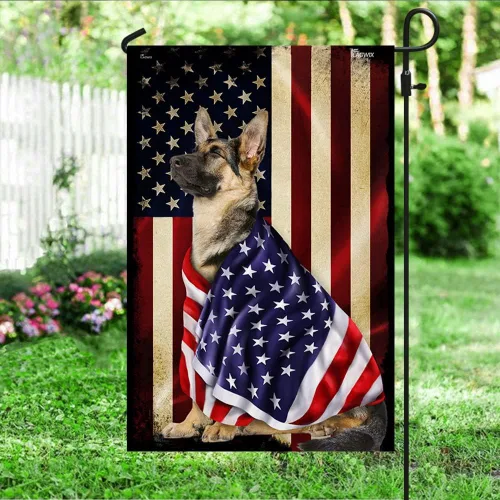 Miniatura 45 de FLAGWIX Banderas de perro patriota americano, bandera de perro labrador retriever de doble cara, decoración para el hogar, exterior, bandera