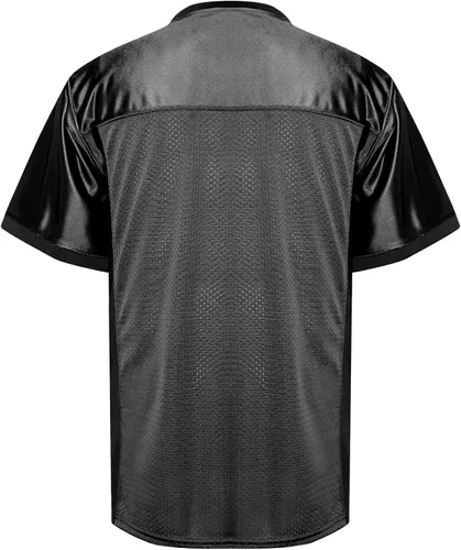 Miniatura 3 de MESOSPERO Camisetas de fútbol en blanco para hombre, de malla, poliéster, lisas, de fútbol, ropa deportiva, S-3XL, color negro, blanco, gris