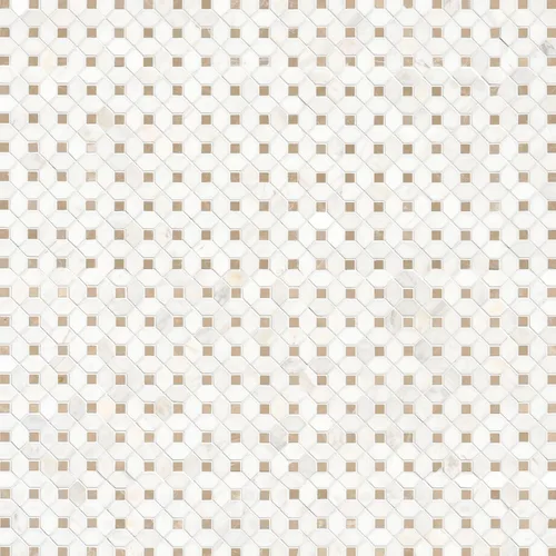 Miniatura 14 de MSI Verona Patrón Dorado 12 pulg. x 12 pulg. Azulejo de Mosaico de Mármol Montado en Malla para Pared de Baño, Piso, Salpicadero de Cocina y Verona
