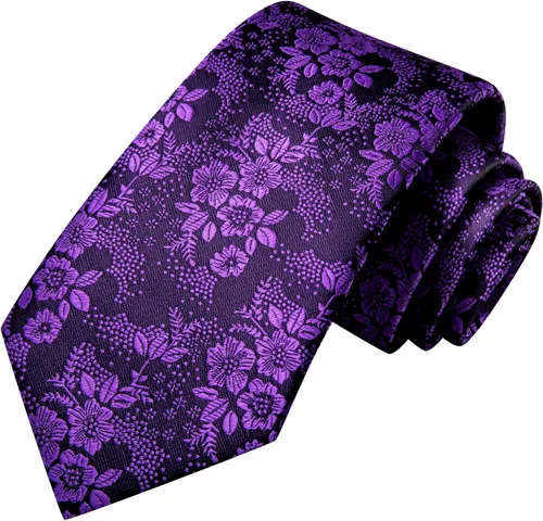 Miniatura 321 de Hi-Tie Corbata clásica de cachemira para hombre con pañuelo y gemelos a cuadros