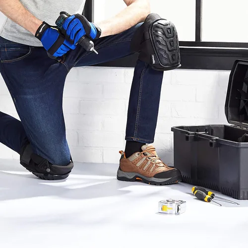 Miniatura 8 de Amazon Basics Rodilleras profesionales con cojín de gel - 1 par, color negro