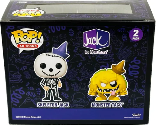 Miniatura 3 de Funko Pop! Ad Icons Jack in The Box - Skeleton Jack & Monster Taco Exclusive Pop! Figura de vinilo 2