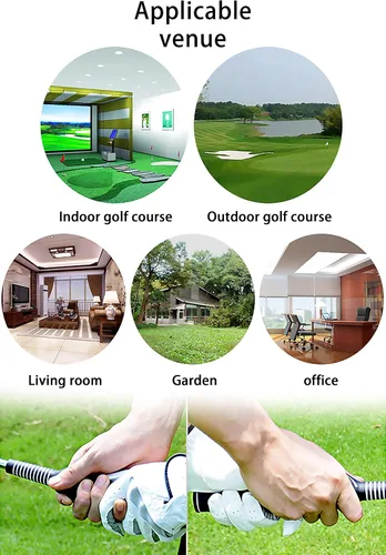 Miniatura 6 de 2 unidades de agarre de entrenamiento de swing de golf, entrenador de agarre para diestros, ayuda a niños y mujeres principiantes a aprender una