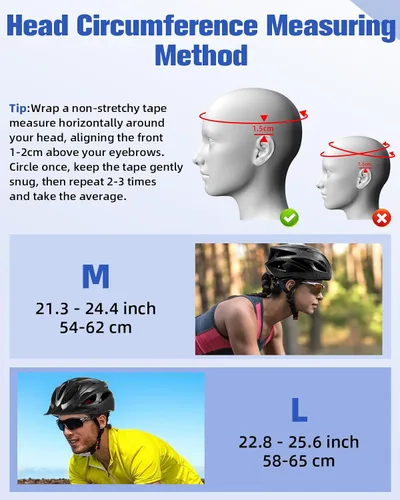 Miniatura 2 de Zacro Adult Bike Helmet, Lightweight Bicycle Helmet with Removable Pads and Visor, CPSC Certified Safety Helmet for Men Women, Mountain Road Cycling