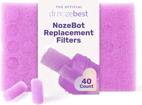 Dr. Noze Best | Filtros de repuesto NozeBot - Aspirador Nasal Eléctrico para Bebé | Cuidado pediátrico del bebé diseñado por ENT para el chupón de