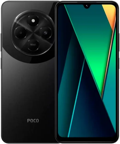 Poco C75 4G LTE GSM (128 GB + 6 GB) Cámara triple de 50 MP de 6.88 pulgadas Octa Core (para Tmobile Mint Tello y Global) desbloqueado + (con coche