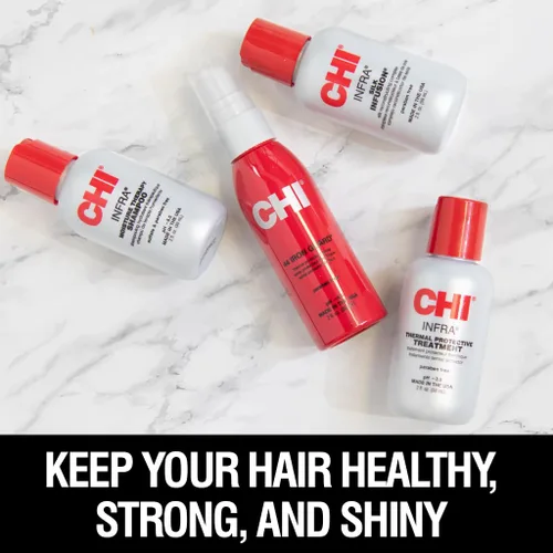 Miniatura 2 de CHI Infra The Essentials Kit, incluye champú Infra, protector de hierro 44, tratamiento e infusión de seda, sulfato, parabenos y libre de crueldad