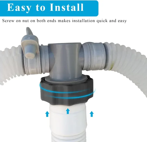 Miniatura 3 de Manguera de bomba de piscina de 1.5 pulgadas para bomba de filtro de arena Intex y sistema de agua salada, manguera de filtro de arena de piscina