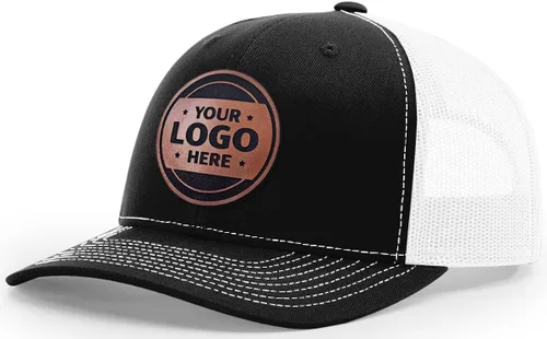 Miniatura 41 de Sombrero de parche de cuero de camionero personalizado grabado con láser