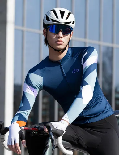 Miniatura 6 de INBIKE Camiseta de ciclismo de manga larga transpirable y de secado rápido con 3 bolsillos traseros para hombres y mujeres
