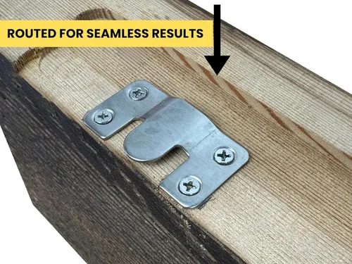 Miniatura 6 de Estantería de pared flotante de madera recuperada de Modern Timber Craft Madera rústica sólida de granero americano con soportes de estante