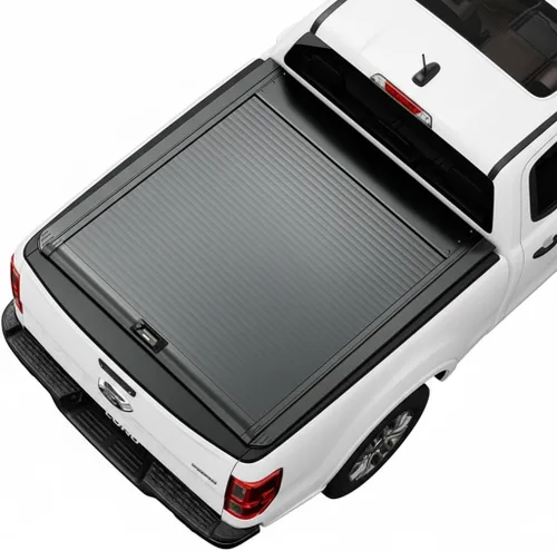 ONINE Cubierta rígida retráctil Pull-Lock-Go para Ford Maverick 2022-2025 con caja de 4.6 pies (54.4 pulgadas), aluminio negro mate, compatible con