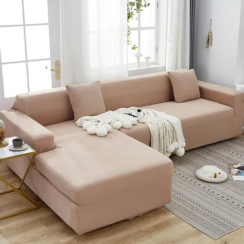 Miniatura 13 de Konsilsa Funda de sofá modular de alta elasticidad, fundas de sofá lavables de jacquard suave con parte inferior elástica, protector de muebles