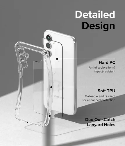 Miniatura 6 de Ringke Fusion [Muestra la belleza natural] Compatible con Samsung Galaxy A54, funda transparente 5G para mujeres, hombres, parachoques transparente