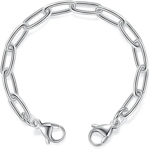 Miniatura 5 de Pulseras de alerta médica intercambiables mnmoom - Cadena de acero inoxidable con cierres de langosta - Solo cadena
