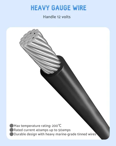 Miniatura 3 de Enchufe de motor de arrastre, enchufe y receptáculo de motor de arrastre de 12 V para Minn Kota, motor de arrastre impermeable de conexión rápida