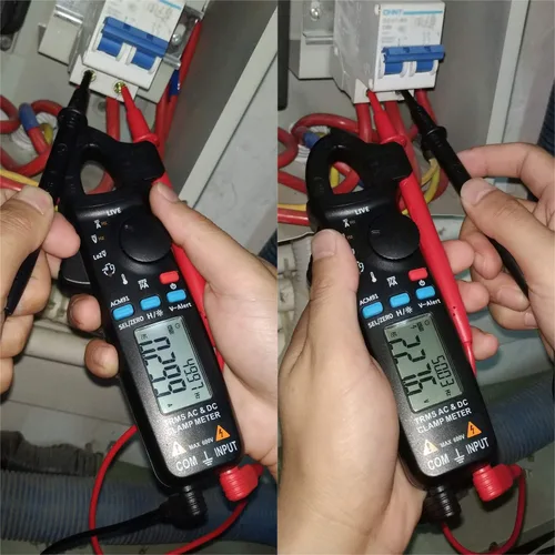 Miniatura 8 de Bside - Multímetro de abrazadera de 1 mA CA/CC Multímetro de abrazadera True RMS de 6000 cuentas con medidor de temperatura, baja impedancia