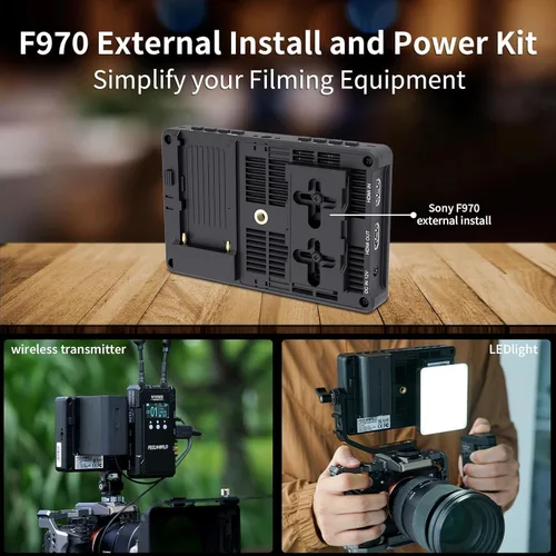 Miniatura 4 de FEELWORLD F6 Pro +Batería +Estuche de transporte Monitor de campo para cámara DSLR de 5.5 pulgadas 1600 nits de alta luminosidad con pantalla