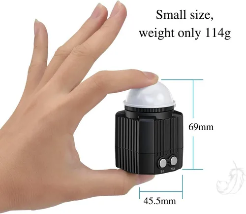 Miniatura 2 de Luz de video de buceo impermeable de 195 pies/196.9 ft, blanco, rojo, azul, mini cubo, luces LED para cámara con cabeza de bola, adaptador de zapata