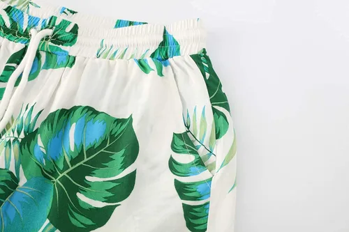 Miniatura 5 de Atwfo Conjunto de camisa hawaiana y pantalón corto para hombre, conjunto de 2 piezas para vacaciones, casual, con botones, playa, trajes florales