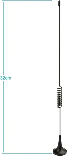 Miniatura 3 de Bingfu VHF UHF Radio aficionado Radio de radio móvil Escáner de radio Antena de escáner de policía Antena de escáner de policía Base magnética BNC