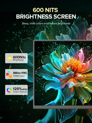 Miniatura 5 de Monitor portátil 4K UPERFECT, pantalla de 14.5" UHD 3840x2400 para laptop con cubierta inteligente, pantalla IPS mate 16:10, 100% sRGB, 1.06 mil