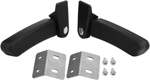 Reposabrazos del pasajero de la motocicleta, 2 unids motocicleta pasajero trasero plegable superior caja caja de asiento trasero kit de reposabrazos