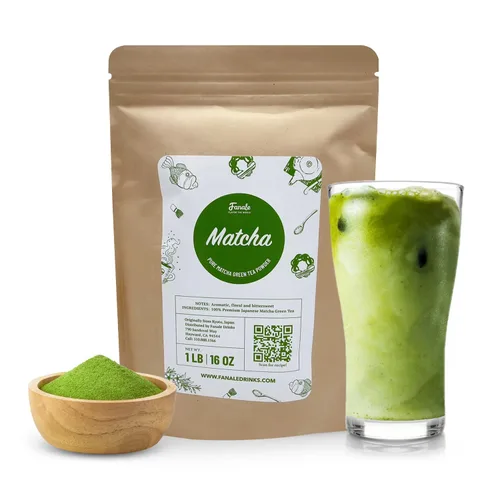 Miniatura 30 de Fanale Té en polvo con leche de azúcar morena Okinawa prémium Polvo saborizante de té de burbujas, perfecto para hornear, batidos y bebidas, 2.2