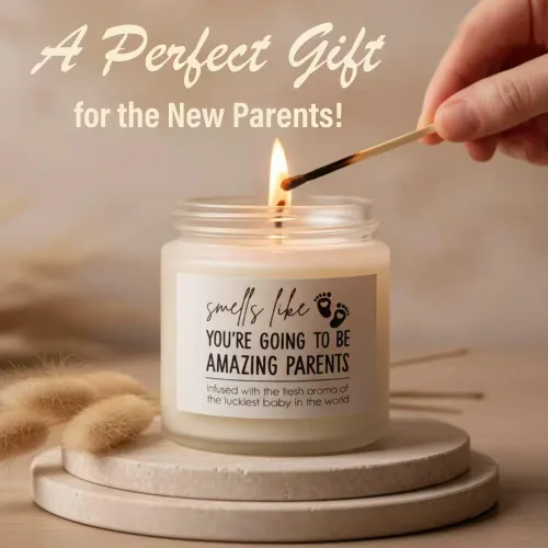 Miniatura 5 de Regalos para padres recién nacidos para parejas, regalos para mamá y papá, cesta de regalo de embarazo para futuros padres, juego de regalo de baby