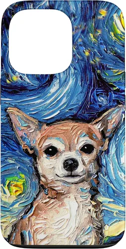 Miniatura 10 de Aja - Funda para iPhone 17, diseño de perro de noche estrellada, color marrón