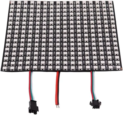 WS2812B RGB LED Digital Flexible Panel de luz direccionable individualmente WS2812 16x16 Módulo Matriz Pantalla DC5V (16 x 16 256 píxeles)