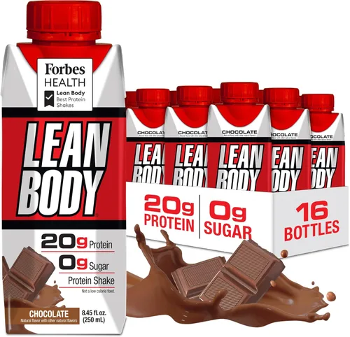 Miniatura 14 de Lean Body Batido de proteínas listo para beber, 40g de proteína, mezcla de suero, 0 azúcar, sin gluten, 22 vitaminas y minerales