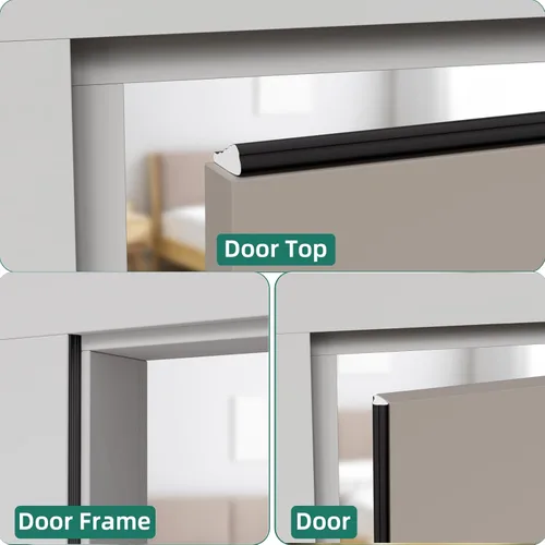 Miniatura 5 de Burlete para puerta, tira de sellado de ventana de cuña de 196 pulgadas, cinta de espuma aislante de invierno resistente a la intemperie, marco