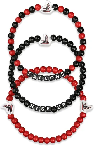 Miniatura 33 de FOCO NFL unisex-adult NFL Team Logo Officially Licensed 3-Pack Beaded Friendship Bracelets Cuentas