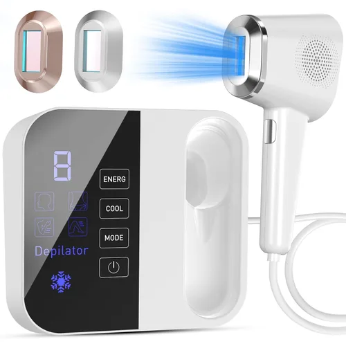 TMOMT OPT Dispositivo de depilación láser Pro, 3 en 1, dispositivo removedor de vello casero de grado salón de belleza con sistema de enfriamiento,