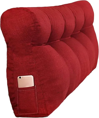 Miniatura 13 de Almohada de cuña triangular Soporte de posicionamiento Cojín de espalda de lectura Respaldo Soporte de posicionamiento Almohada Almohada de Cabecero